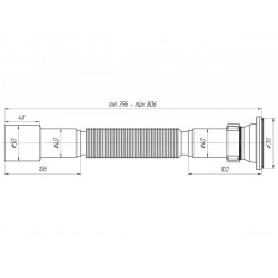 Cифон-гофра Ани 1 1/2"*40/50