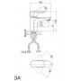 Смеситель для раковины D&K Venice.Baciano DA1032101 хром