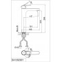 Смеситель для раковины D&K Rhein.Marx DA1392001 высокий хром