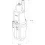 Насос вибрационный JEMIX, (верхний забор, 250 Вт, напор 60 м, произв. 20 л/мин, кабель 10 м)