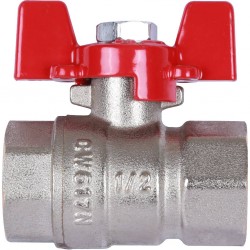 Кран шаровой Rommer 1/2"  ВН/ВН, ручка бабочка