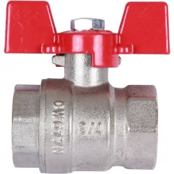 Кран шаровой Rommer 3/4"  ВН/ВН, ручка бабочка