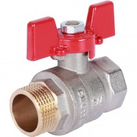 Кран шаровой Rommer 3/4"  ВН/НР, ручка бабочка