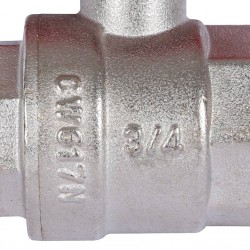 Кран шаровой Rommer 3/4"  НР/НР, ручка бабочка