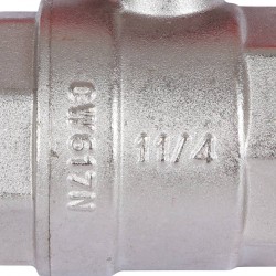 Кран шаровой Rommer 1 1/4"  НР/НР, ручка бабочка