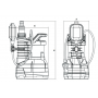 Насос дренажный ROMMER PROFI, кабель 10м, 550 Вт, для грязной воды