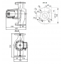 Насос циркуляционный Shinhoo BASIC 40-16F, фланцевый 220В