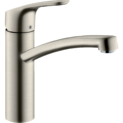 Смеситель для кухни Hansgrohe Focus E2, поворотный излив, 3/8", сталь