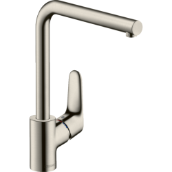 Смеситель для кухни Hansgrohe Focus, поворотный излив, 3/8", сталь