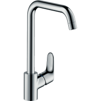 Смеситель для кухни Hansgrohe Focus, поворотный излив, 3/8", хром