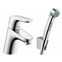 Смеситель для раковины Hansgrohe Focus, с гигиеническим душем, хром