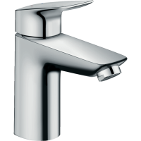 Смеситель для раковины Hansgrohe Logis, с донным клапаном, 100мм, 3/8", хром