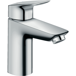 Смеситель для раковины Hansgrohe Logis, без донного клапана, 100мм, 3/8", хром