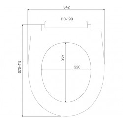 Сиденье для унитаза Iddis, полипропилен, микролифт, 007, 415х342х38 мм