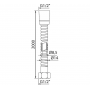 Шланг для душа, нерж.сталь, 2.0м Iddis