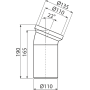 Колено для унитаза ALСAPLAST Alcadrain 22'