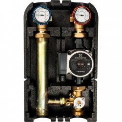 STOUT Насосная группа с 3-х ходовым приводным смесителем 1"с насосом Grundfos UPSO 25-65