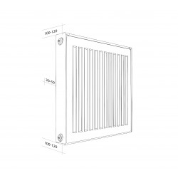 Радиатор панельный Royal Thermo HYGIENE H10-300-1600 RAL9016