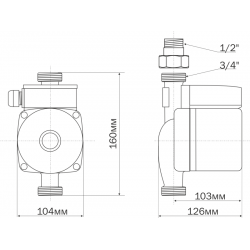 Насос повысительный Aquario AC 159-160A