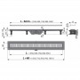 Канал дренажный ALCAPLAST Alcadrain 850*60 д.40мм APZ10-850 (решетка Simple Line в компл.)