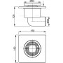 Трап ALCAPLAST Alcadrain 150*150/50мм углов. пластм.решетка APV3