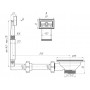 Перелив жесткий АНИ 3.1/2"(90мм) д/мойки