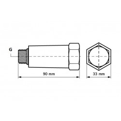 Заглушка Н 1/2" монтажная BISMAT, Walraven