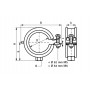 Хомут KSB1 одновинтовой, с epdm M8  20-23мм, Walraven