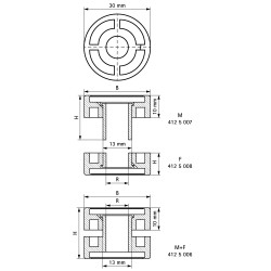 Виброгаситель M10 x 30 мм M+F BIS, Walraven