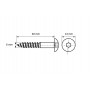 Шуруп 6x40мм Torx TX30 BIS RapidRail, Walraven