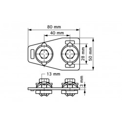 Соединитель Т-образный для профиля WM0-35 BIS RapidRail, Walraven